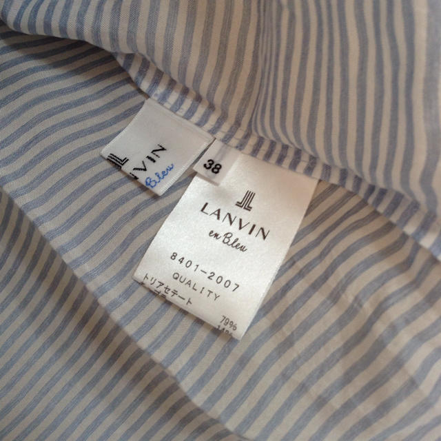 LANVIN en Bleu(ランバンオンブルー)のLANVIN en Blue シフォン ブラウス レディースのトップス(カットソー(半袖/袖なし))の商品写真