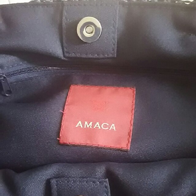 AMACA(アマカ)のAMACAアマカのバッグ美品グレー レディースのバッグ(ショルダーバッグ)の商品写真