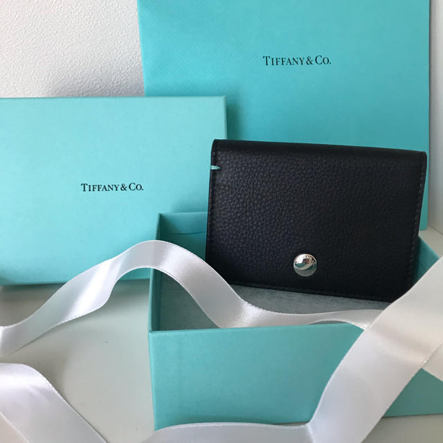 Tiffany & Co.(ティファニー)の未使用★Tiffany&Co. 名刺入れ ヴァーティカルフォ-ルド カードケース レディースのファッション小物(名刺入れ/定期入れ)の商品写真