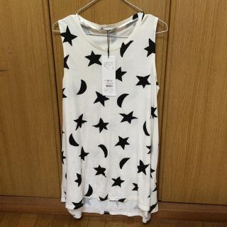 マウジー(moussy)の星柄Ａラインタンクトップ(タンクトップ)