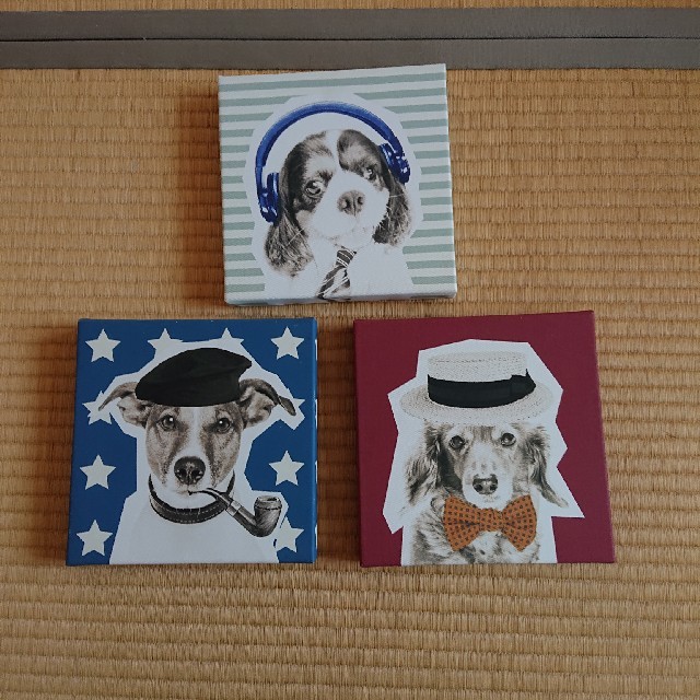 Francfranc 犬 アートパネル3枚の通販 By 豆ママ S Shop フランフランならラクマ