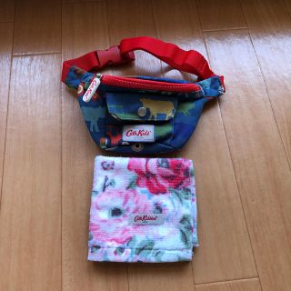 キャスキッドソン(Cath Kidston)のキャスキッドソン キッズ バッグ タオルハンカチ 新品(ポシェット)