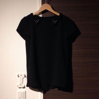 ザラ(ZARA)のZARA バックチュールトップス(シャツ/ブラウス(半袖/袖なし))