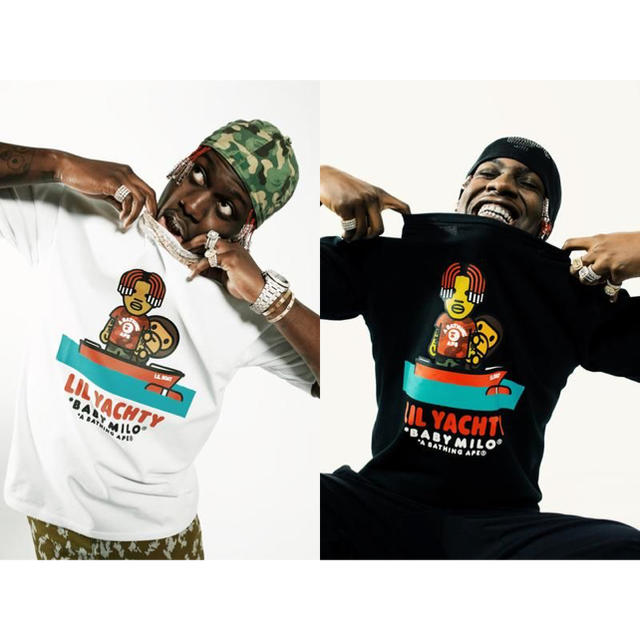 A BATHING APE(アベイシングエイプ)のa bathing ape  lil yachty Tシャツ 白 XL メンズのトップス(Tシャツ/カットソー(半袖/袖なし))の商品写真