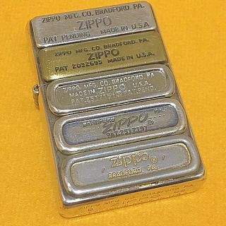 ジッポー(ZIPPO)のZIPPO 歴代ボトム刻印 重厚メタル ユーズド(タバコグッズ)