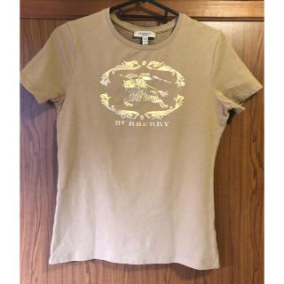 バーバリー(BURBERRY)のBURBERRY ブラウン ゴールドロゴ Tシャツ(Tシャツ(半袖/袖なし))