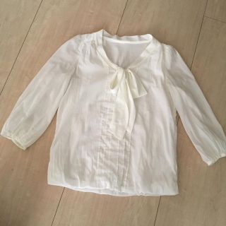 プロポーションボディドレッシング(PROPORTION BODY DRESSING)の着画有♡PBDリボンタイとろみブラウス七分袖(シャツ/ブラウス(長袖/七分))