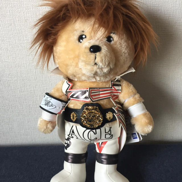 マネくま 新日本プロレス 棚橋弘至 1stモデル IWGPヘビー級ベルト他 スポーツ/アウトドアのスポーツ/アウトドア その他(格闘技/プロレス)の商品写真