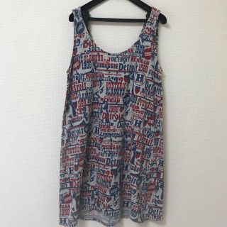 ヒステリックグラマー(HYSTERIC GLAMOUR)の美品 ヒステリックグラマー ノースリーブワンピース(ひざ丈ワンピース)