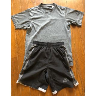 アディダス(adidas)のアディダス クライマクール 上下 Tシャツ ハーフパンツ  XS  160位(Tシャツ/カットソー(半袖/袖なし))