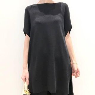 アパルトモンドゥーズィエムクラス(L'Appartement DEUXIEME CLASSE)の L'Appartement F/S Tunic◆  ブラック(カットソー(半袖/袖なし))