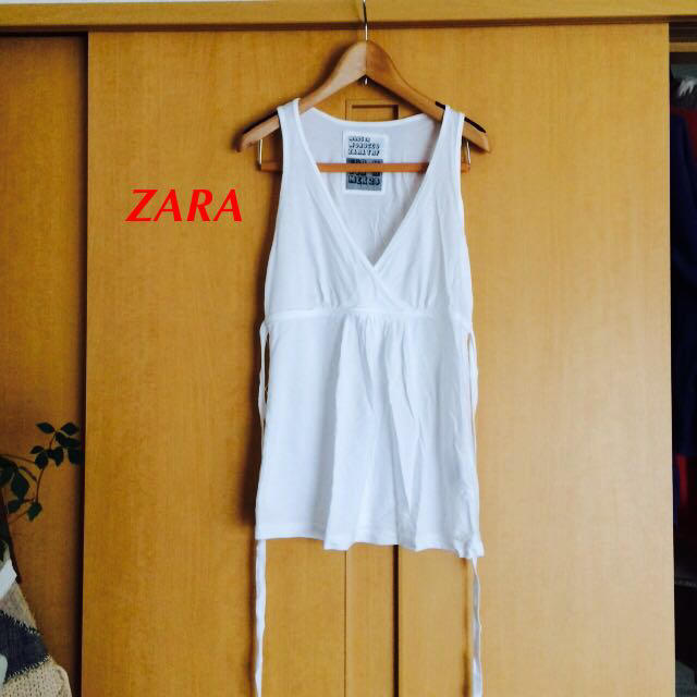 ZARA(ザラ)のZARA TRF リボンタンクトップ レディースのトップス(タンクトップ)の商品写真