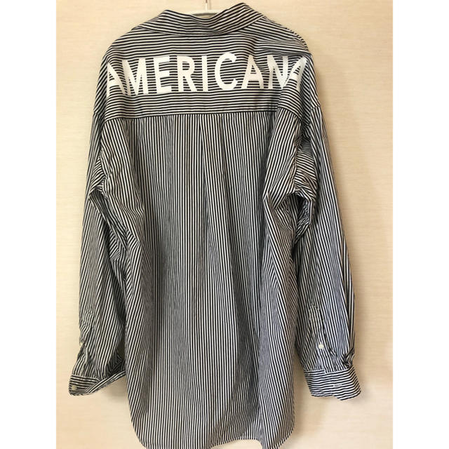 AMERICANA(アメリカーナ)のAmericana バックロゴストライプシャツ レディースのトップス(シャツ/ブラウス(長袖/七分))の商品写真