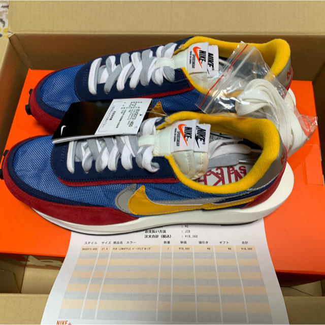 Sacai x Nike LD Waffle  27.5cm 青  即発送