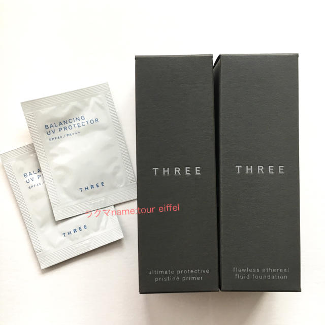 定価9504円 スリー THREE リキッドファンデーション 下地 セット