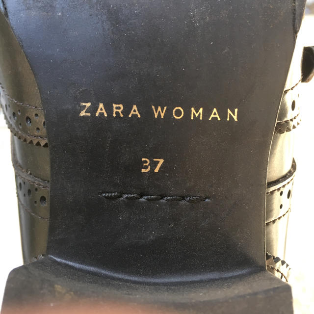 ZARA(ザラ)のzara ザラ マニッシュシューズ スリッポンローファー　おじ靴 37 23.5 レディースの靴/シューズ(ローファー/革靴)の商品写真