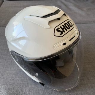 ほぼ新品、美品、SHOEI ヘルメット、白、Sサイズ、袋付き(ヘルメット/シールド)