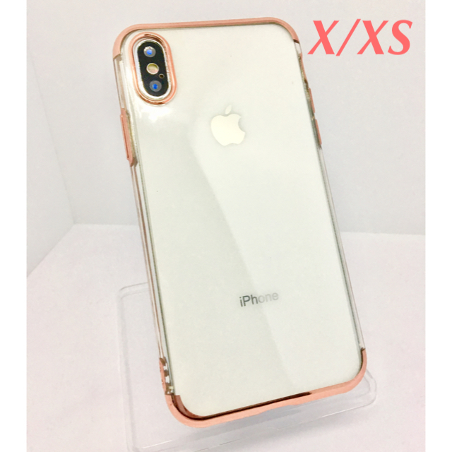 アイフォンX/XS iPhoneX/XSクリアケース☆ローズゴールド☆送料無料の通販 by ロゴ's shop｜ラクマ