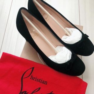 クリスチャンルブタン(Christian Louboutin)の未使用♡正規品♡ルブタン♡スウェードバレエヒール♡34h(ハイヒール/パンプス)