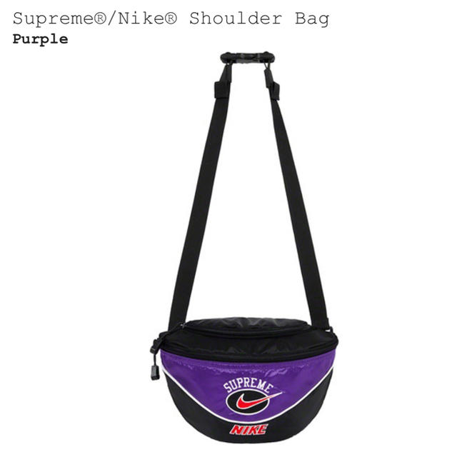 Supreme Nike Shoulder Bag purple 紫