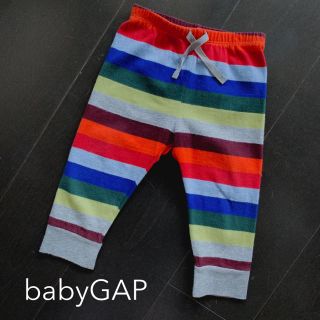 ベビーギャップ(babyGAP)のベビーギャップ カラフルボーダー プルオンパンツ 80cm(パンツ)