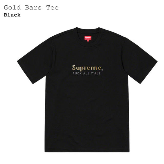 Supreme Gold Bars Tee  Black Ｌサイズ