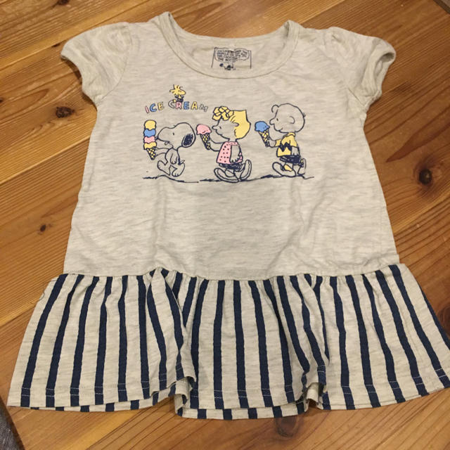 しまむら(シマムラ)の専用☆スヌーピーチュニック キッズ/ベビー/マタニティのキッズ服女の子用(90cm~)(Tシャツ/カットソー)の商品写真