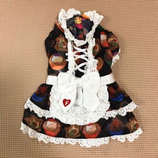 フィオルッチ(Fiorucci)の犬服 3Sサイズ スイーツ柄 メイド服(ペット服/アクセサリー)