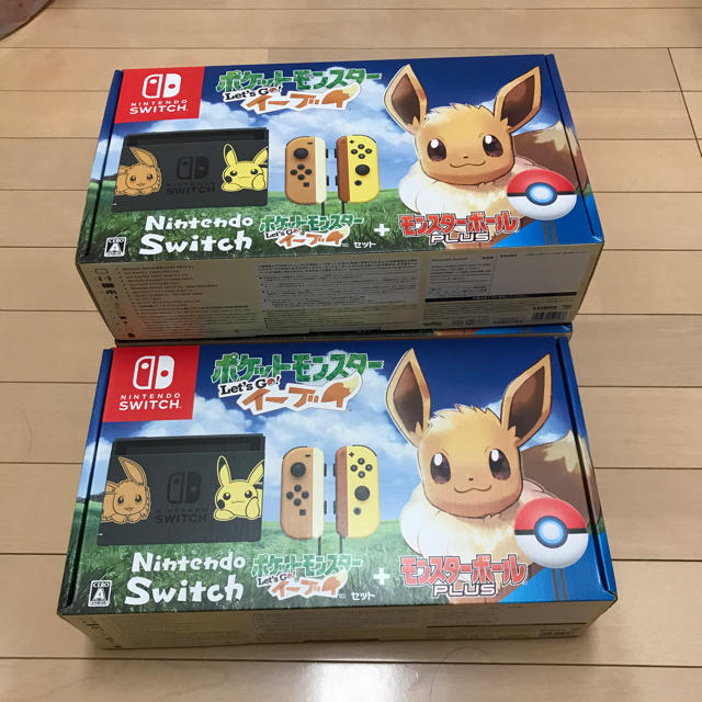 【送料込】 Nintendo Switch - 【新品未開封】任天堂スイッチ ポケモン イーブイセット 3台セット 家庭用ゲーム機本体