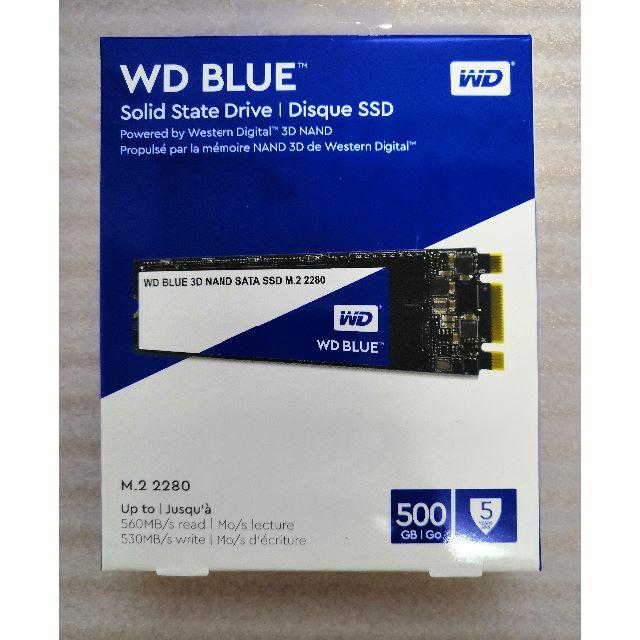 PC/タブレット【新品・未開封】SSD WD Blue 3D NAND SATA 500GB