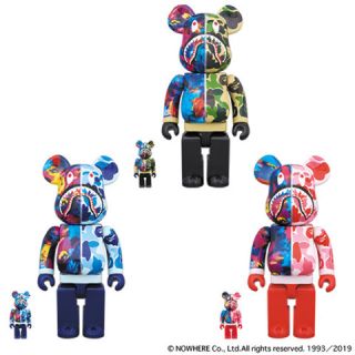 アベイシングエイプ(A BATHING APE)の【3体セット】100%&400% BE@RBRICK BAPE × 蜷川実花(その他)