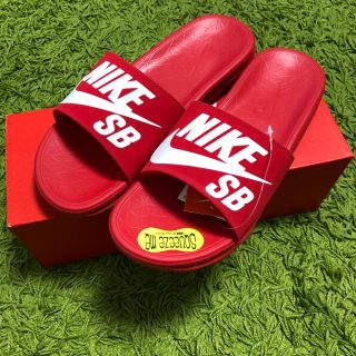 ナイキ(NIKE)の25cm NIKE BENASSI SB RED ナイキ ベナッシ 赤 レッド(サンダル)