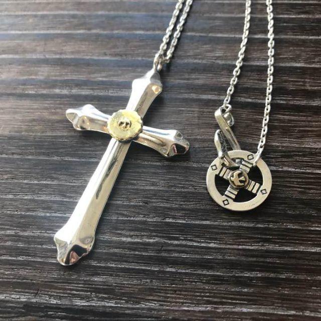 silver925 ラージメタル付き クロス チェーン セット 登坂 木村 silver925 ラージメタル付き クロス チェーン セット 登坂 木村