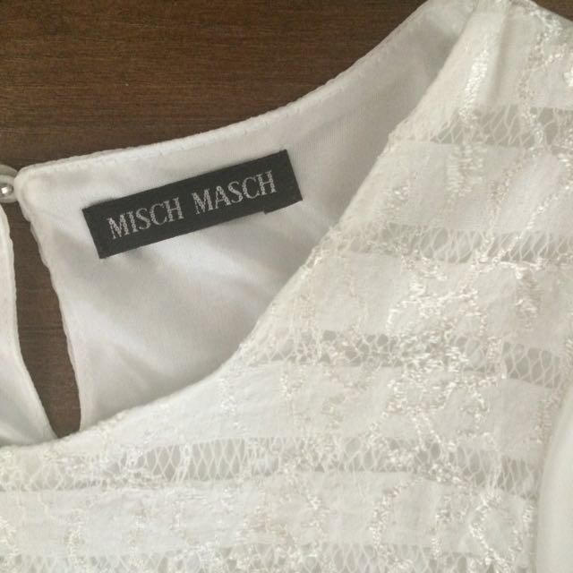 MISCH MASCH(ミッシュマッシュ)の格安GET！レースシフォントップス レディースのトップス(シャツ/ブラウス(半袖/袖なし))の商品写真