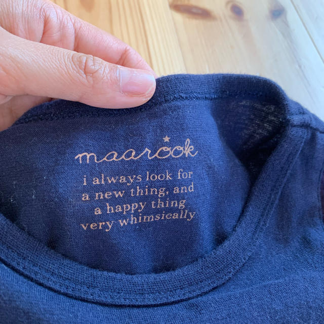 maarook(マルーク)のmaarookマルーク シフォンフリル付きTシャツ 100センチ キッズ/ベビー/マタニティのキッズ服女の子用(90cm~)(Tシャツ/カットソー)の商品写真