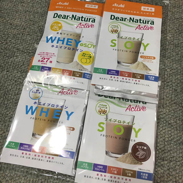 アサヒ(アサヒ)のディアナチュラ プロテイン4種 食品/飲料/酒の健康食品(プロテイン)の商品写真