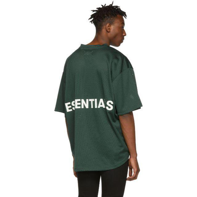 fear of god essentials メッシュ Tシャツ グリーン S | フリマアプリ ラクマ