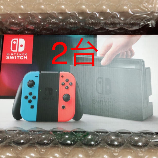 二台 任天堂 スイッチ ネオンカラー Nintendo switch