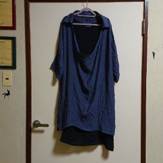 大きいサイズ③  2枚重ねのワンピース    size3L(ひざ丈ワンピース)