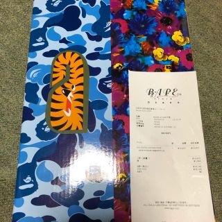 アベイシングエイプ(A BATHING APE)の即発送 Bape x Bearbick 100% & 400% 青 Blue(その他)