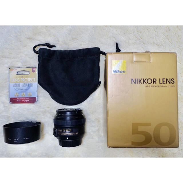 売約済【保護フィルター付】AF-S NIKKOR 50mm f/1.8G(良品) 直販値下げ