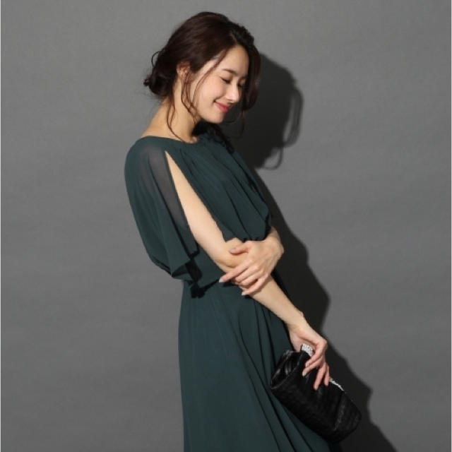 BLISS POINT(ブリスポイント)のJZギャザーマキシワンピース レディースのフォーマル/ドレス(ロングドレス)の商品写真