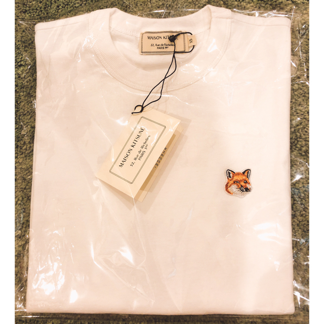 MAISON KITSUNE'(メゾンキツネ)のMAISON KITSUNE メゾンキツネ  Tシャツ ホワイト XS レディースのトップス(Tシャツ(半袖/袖なし))の商品写真