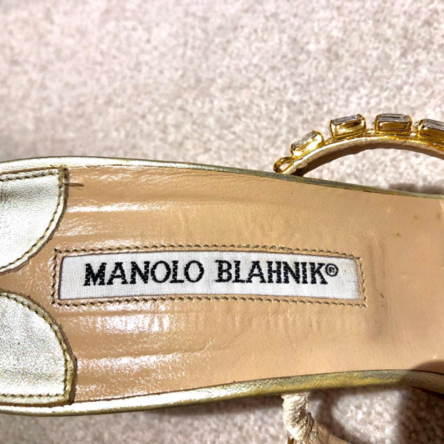 MANOLO BLAHNIK(マノロブラニク)の期間限定セール♡マノロブラニク ビジューサンダル 37.5 レディースの靴/シューズ(サンダル)の商品写真