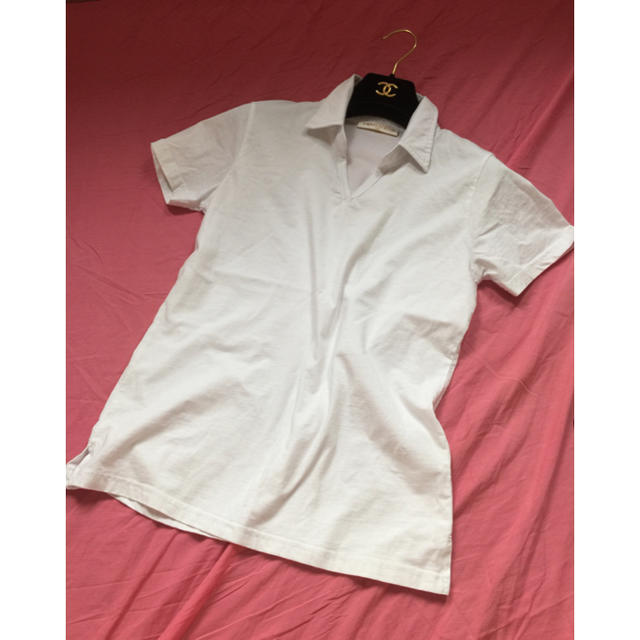 スキッパー ホワイト 白  レディースのトップス(カットソー(半袖/袖なし))の商品写真