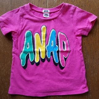 アナップキッズ(ANAP Kids)のANAPのピンクTシャツ110cm(Tシャツ/カットソー)