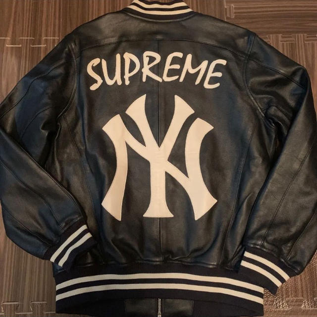 Supreme Newyork Yankees Leather Jacket S