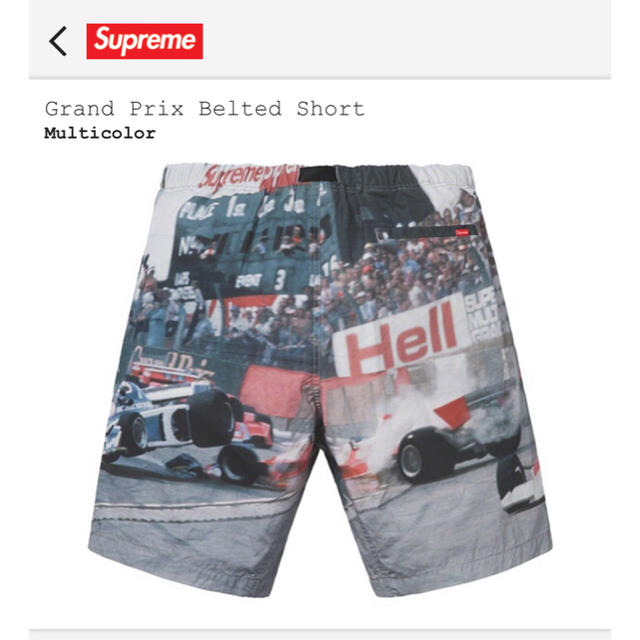 シュプリーム Grand Prix Belted Shortハーフショートパンツ 即納 gfgd