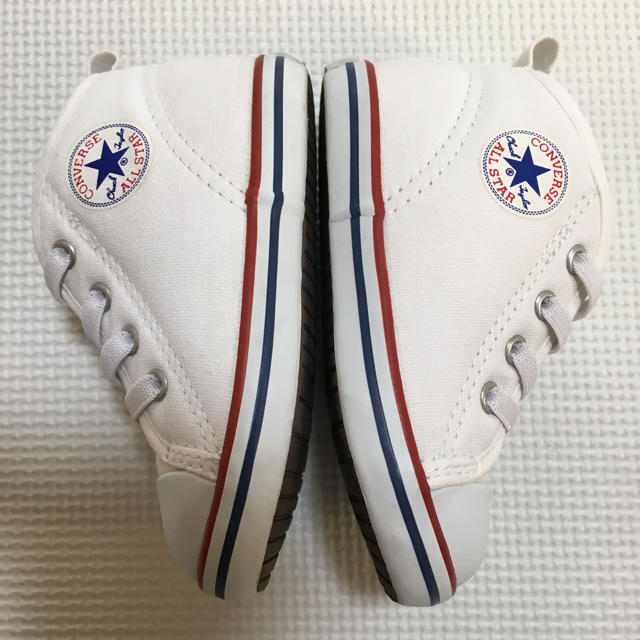 CONVERSE(コンバース)のCONVERSE ベビーシューズ 白 13.5cm キッズ/ベビー/マタニティのベビー靴/シューズ(~14cm)(スニーカー)の商品写真