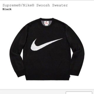 シュプリーム(Supreme)の専用 Supreme Nike Swoosh Sweater Black (ニット/セーター)